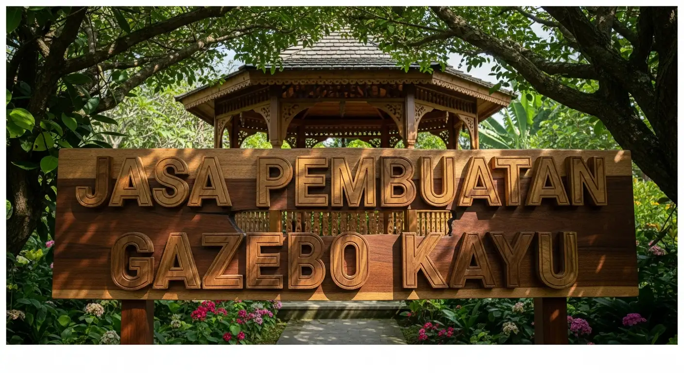 Spesialis Pembuatan Paviliun Taman Premium Pringgoboyo
