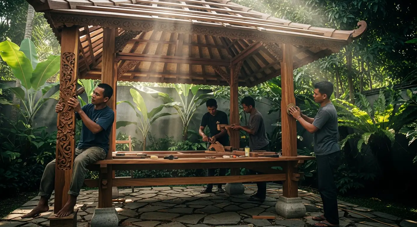 Spesialis Jasa Pembuatan Gazebo Terbaik Banyu Urip